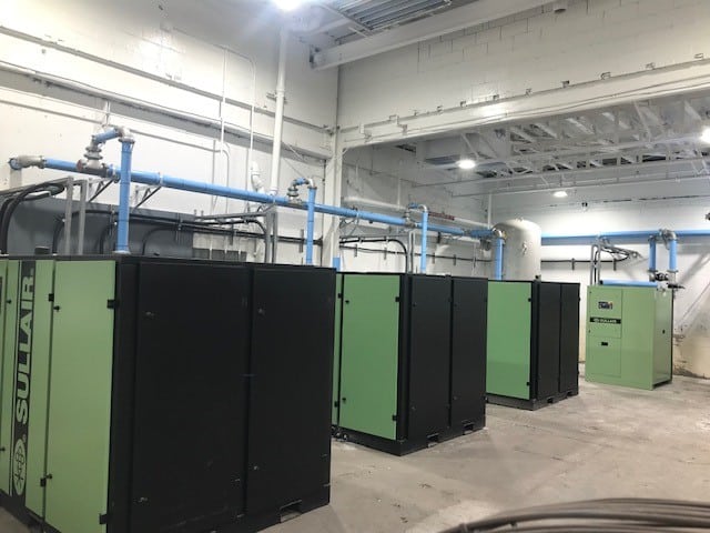 Superior Air Compressors a division of Comairco Compressor Room Sullair Compressors